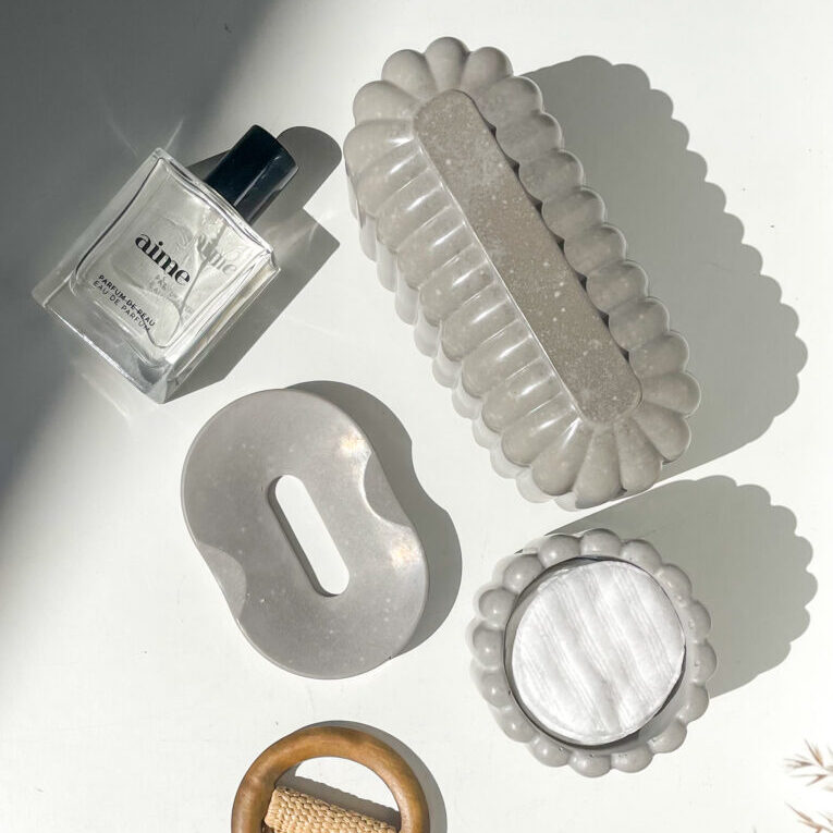 KENZO - Porte savon minimaliste en béton