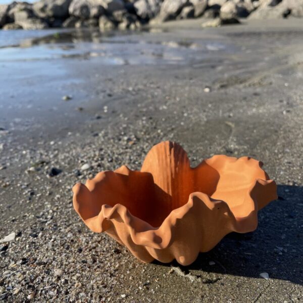 TÉNÉRIFE -  Coupelle coquillage en béton Terracotta – Image 2